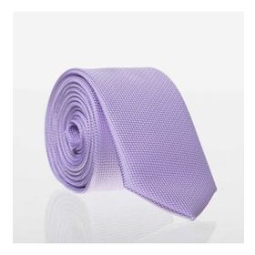 La Pescara DDK-17 Lila Slim Fit Düz Renk Dokuma Kravat