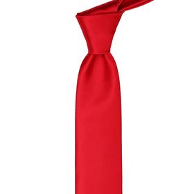 La Pescara SK5030 Kırmızı Slim Düz Saten Kravat