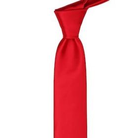 La Pescara SK5030 Kırmızı Slim Düz Saten Kravat
