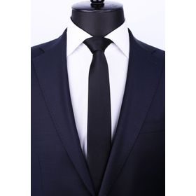 La Pescara SK5032 Siyah Slim Düz Saten Kravat