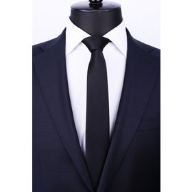 La Pescara SK5032 Siyah Slim Düz Saten Kravat