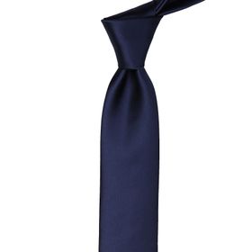 La Pescara SK5033 Lacivert Slim Düz Saten Kravat