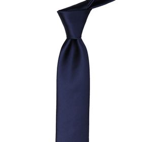 La Pescara SK5033 Lacivert Slim Düz Saten Kravat