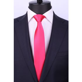 La Pescara SK5305 Fuşya Saten Slim Kravat