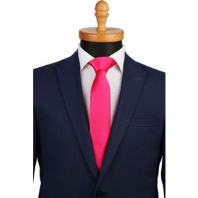 La Pescara SK5305 Fuşya Saten Slim Kravat
