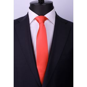 La Pescara SK5306 Nar Çiçeği Saten Slim Kravat