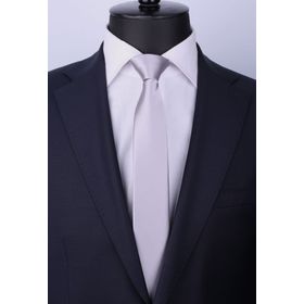 La Pescara SK5312 Açık Gri Saten Slim Kravat