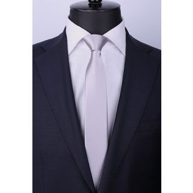 La Pescara SK5312 Açık Gri Saten Slim Kravat