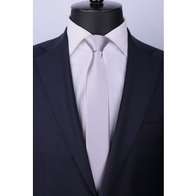 La Pescara SK5312 Açık Gri Saten Slim Kravat