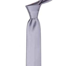 La Pescara SK5312 Açık Gri Saten Slim Kravat