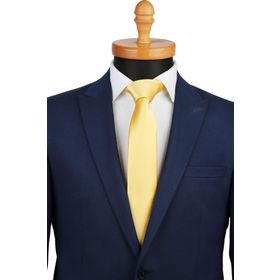 La Pescara SK5321 Sarı Saten Slim Kravat
