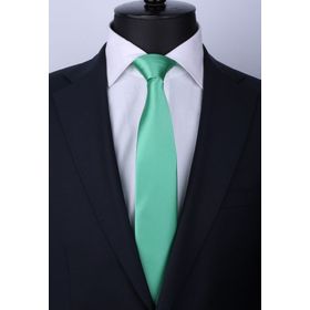La Pescara SK5330 Mint Yeşili Saten Slim Kravat