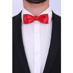 La Pescara SP17 Kırmızı Slim Saten Papyon