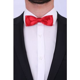 La Pescara SP17 Kırmızı Slim Saten Papyon