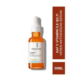 La Roche-Posay %10 Saf C Vitamini Işıltı Veren Kırışıklık ve Leke Oluşumunu Önleyen Antioksidan 30 ml Cilt Serumu