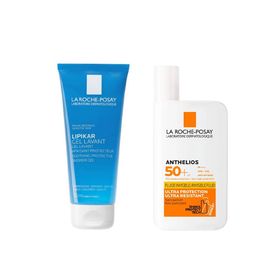 La Roche-Posay 100 ml Lipikar Gel ve 50 ml SPF 50 Anthelios Shaka Fluid Yüz Güneş Kremi
