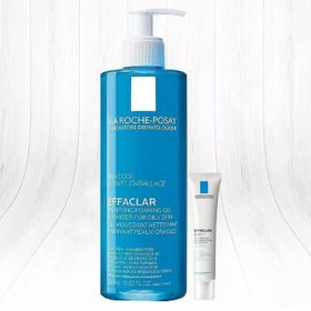 La Roche-Posay 400 ml Effaclar Jel + 40 ml Effaclar Duo (+) Krem Akne Bakım Seti