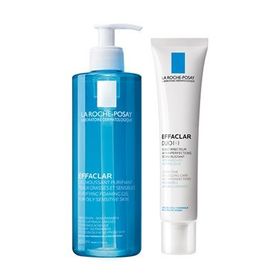 La Roche-Posay 400 ml Effaclar Jel + 40 ml Effaclar Duo (+) Krem Akne Bakım Seti