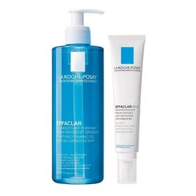 La Roche-Posay 400 ml Effaclar Jel + 40 ml Effaclar Duo (+) Krem Akne Bakım Seti