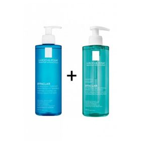 La Roche-Posay 400 ml Effaclar Temizleme Yağı ve Effaclar Mikro Peeling Arındıcı Jel