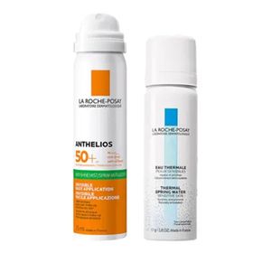 La Roche Posay 75 ml Güneş Koruyucu Cilt Bakım Seti: Anthelios Parlama Karşıtı SPF50+Güneş Mist & 50 ml amp; Termal Su