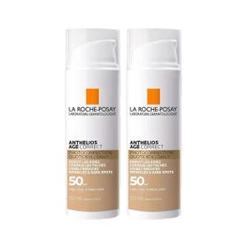 La Roche-Posay Anthelios Age Correct SPF50 2x50 ml Renkli Güneş Kremi