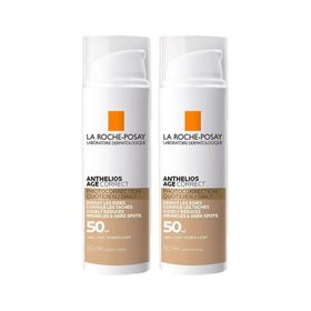 La Roche-Posay Anthelios Age Correct SPF50 2x50 ml Renkli Güneş Kremi