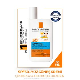 La Roche-Posay Anthelios Dermo Pediatrics Uvmune 400 Invisible Fluid 50 ml SPF50+ Yüz Güneş Kremi
