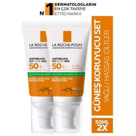 La Roche-Posay Anthelios Uvmune 400 Oil Control SPF50+ 2x50 ml Yüz Güneş Kremi