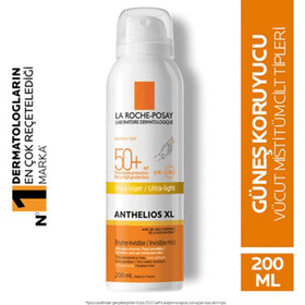 La Roche Posay Anthelios XL Ultra Light 200 ml Spf50+ Transparan Güneş Spreyi