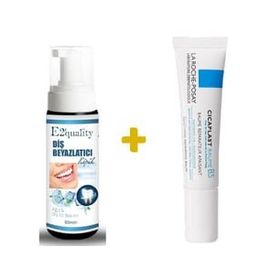 La Roche Posay Cicaplast Baume B5 15 ml Yatıştırıcı Bakım Kremi+E2'Quality E2'quality Diş Beyazlatıcı Köpük