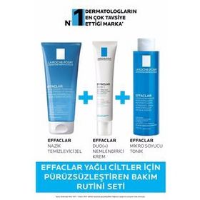 La Roche-Posay Effaclar Yağlı Ciltler için Pürüzsüzleştiren Bakım Rutini Seti