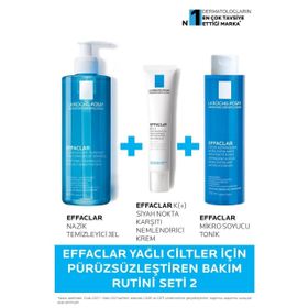 La Roche-Posay Effaclar Yağlı Ciltler İçin Pürüzsüzleştiren Siyah Nokta Karşıtı Bakım Seti
