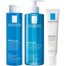 La Roche-Posay Effaclar Yağlı Ciltler İçin Pürüzsüzleştiren Siyah Nokta Karşıtı Bakım Seti