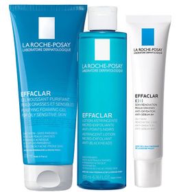 La Roche-Posay Effaclar Yağlı Ciltler İçin Pürüzsüzleştiren Siyah Nokta Karşıtı Bakım Seti