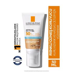 La Roche-Posay Hassas Ciltler İçin Ter ve Suya Karşı Dayanıklı Yüksek Korumalı Renkli 50 ml Yüz Güneş Kremi