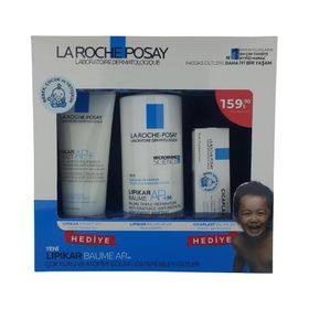 La Roche-Posay Lipikar Syndet Ap+ 100 ml + Lipikar Baume AP+M 400 ml+Cicaplast Baume B5 15 ml Üçlü Kofre