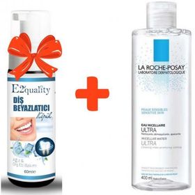 La Roche Posay Misel Su Ultra 400 ml Makyaj Temizleme Suyu+E2'quality Diş Beyazlatıcı Köpük