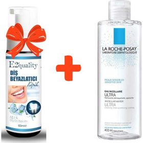 La Roche Posay Misel Su Ultra 400 ml Makyaj Temizleme Suyu+E2'quality Diş Beyazlatıcı Köpük