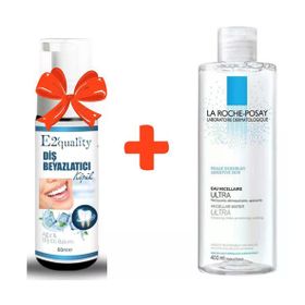 La Roche Posay Misel Su Ultra 400 ml Makyaj Temizleme Suyu+E2'quality Diş Beyazlatıcı Köpük
