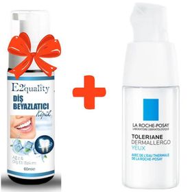 La Roche-Posay Toleriane Dermallergo Yeux 20 ml Nemlendirici Göz Bakım Kremi+E2'Quality Diş Beyazlatıcı Köpük