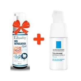 La Roche-Posay Toleriane Dermallergo Yeux 20 ml Nemlendirici Göz Bakım Kremi+E2'Quality Diş Beyazlatıcı Köpük