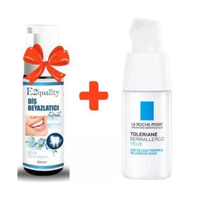 La Roche-Posay Toleriane Dermallergo Yeux 20 ml Nemlendirici Göz Bakım Kremi+E2'Quality Diş Beyazlatıcı Köpük