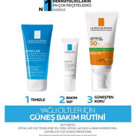La Roche-Posay Yağlı Ciltler İçin Bakım ve Yüksek Güneş Koruma Seti