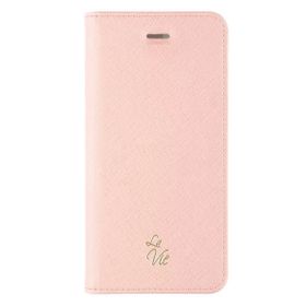 La Vie iPhone X/XS Fashion Folio Pembe Gizli Mıknatıslı Kapaklı Kılıf