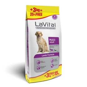 La Vital 12+3 kg Büyük Irk Kuzu Etli Yetişkin Köpek Maması