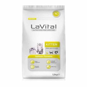 La Vital 1,5 kg Somon Balıklı Yavru Kuru Kedi Maması
