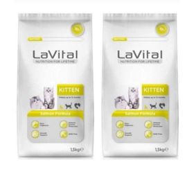 La Vital 2x1,5 kg Kitten Somonlu Yavru Kedi Maması