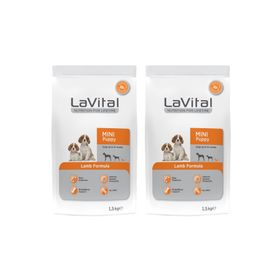 La Vital 2x1,5 kg Mini Puppy Küçük Irk Kuzulu Yavru Köpek Maması