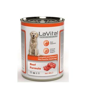La Vital 400 gr Tahılsız Sığır Etli Yetişkin Köpek Konservesi